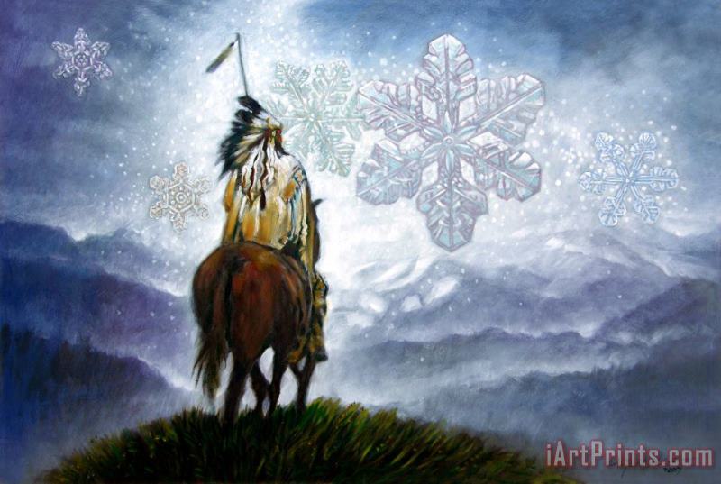We Vanish Like the Snow Flake painting - John Lautermilch We Vanish Like the Snow Flake Art Print