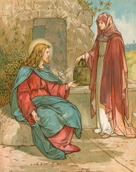 John Lawson Christ and The Woman of Samaria painting