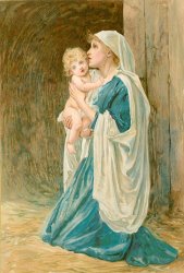 John Lawson The Virgin Mary with Jesus painting
