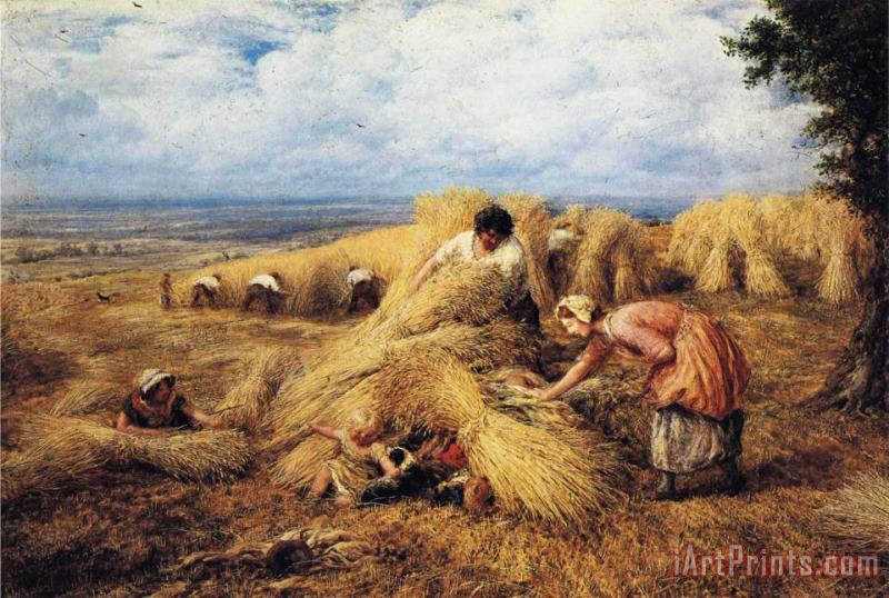 The Harvest Candle painting - John Linnell The Harvest Candle Art Print