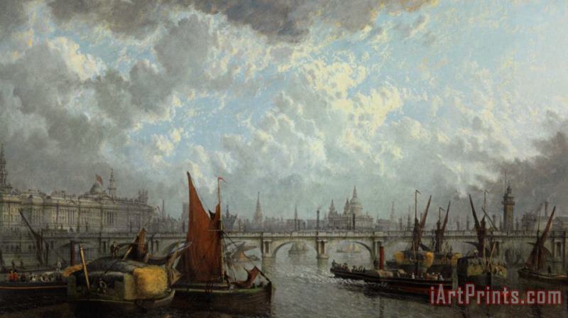 London Panorama painting - John MacVicar Anderson London Panorama Art Print