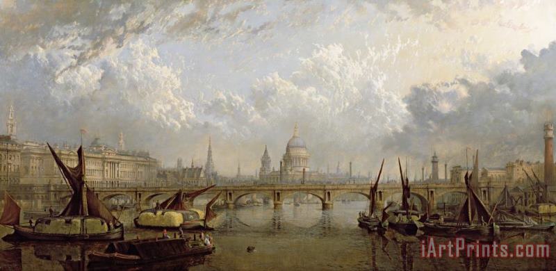 John MacVicar Anderson View of London Art Painting