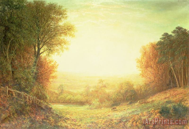 John MacWhirter When the Sun in Splendor Fades Art Painting