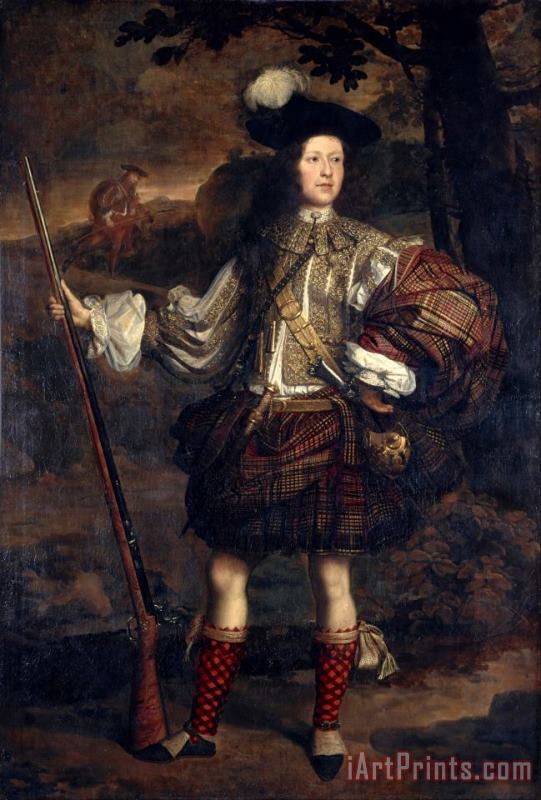 Lord Mungo Murray (am Morair Mungo Moireach), 1668 painting - John Michael Wright Lord Mungo Murray (am Morair Mungo Moireach), 1668 Art Print