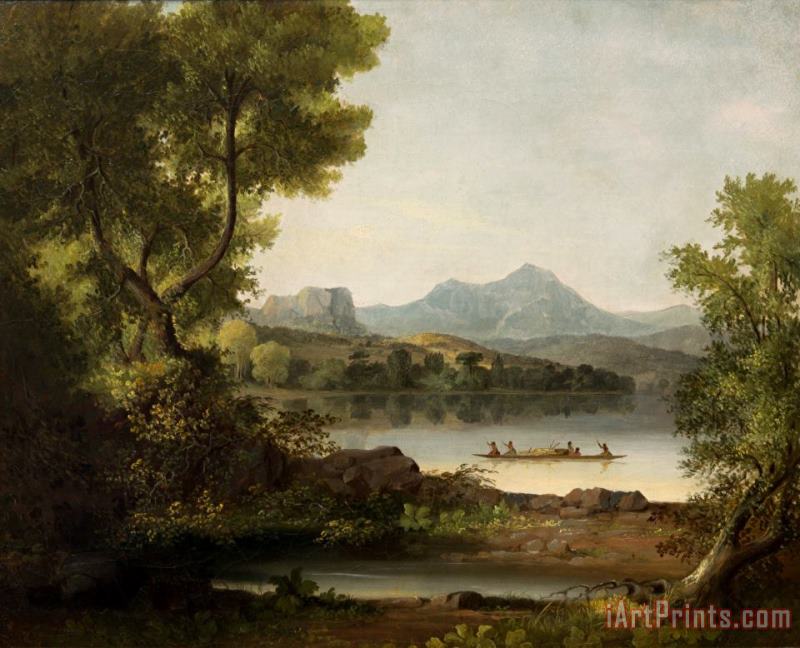 John Mix Stanley Scene on The Columbia River Art Painting