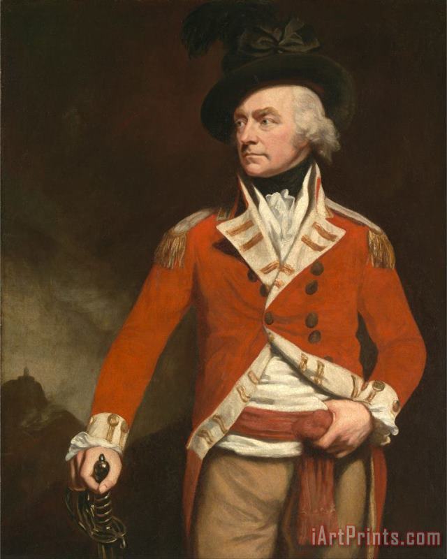 An Officer in The East India Uniform of The 74th (highland) Regiment, Previously Called Colonel Dona painting - John Opie An Officer in The East India Uniform of The 74th (highland) Regiment, Previously Called Colonel Dona Art Print