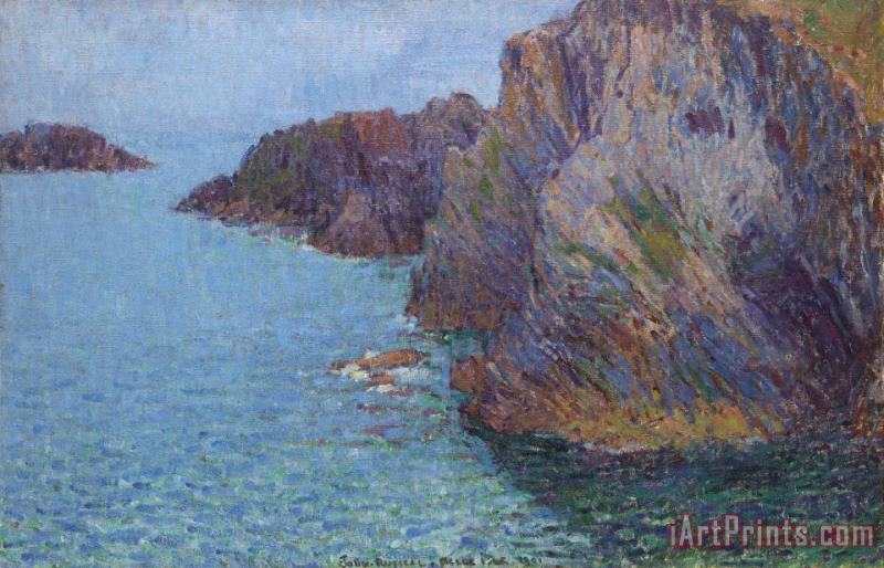 John Peter Russell La Pointe De Morestil Par Mer Calme (calm Sea at Morestil Point) Art Painting