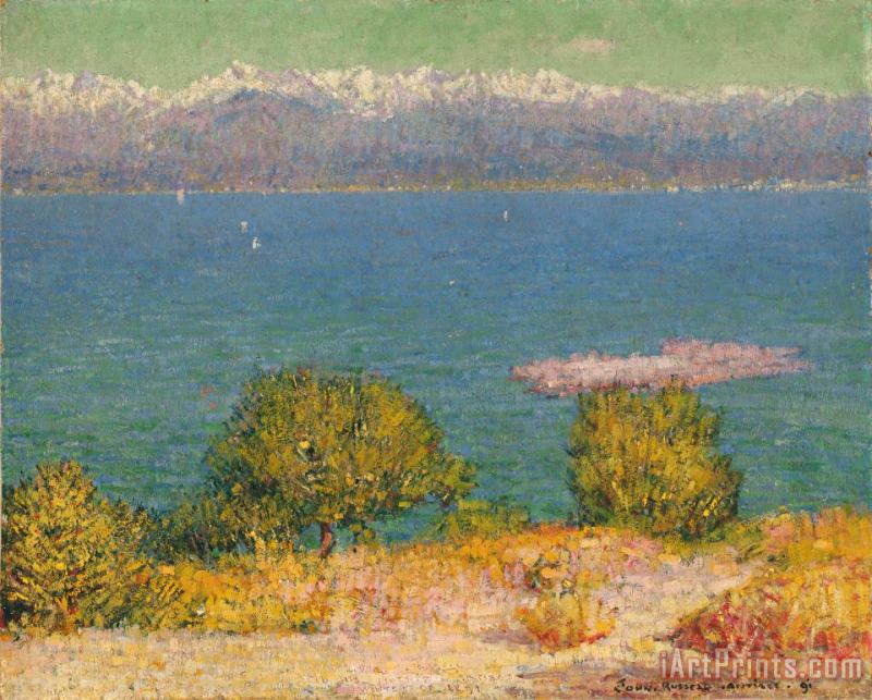 John Peter Russell Landscape, Antibes (the Bay of Nice) Art Painting