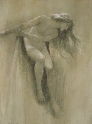 John Robert Dicksee Female Nude Study