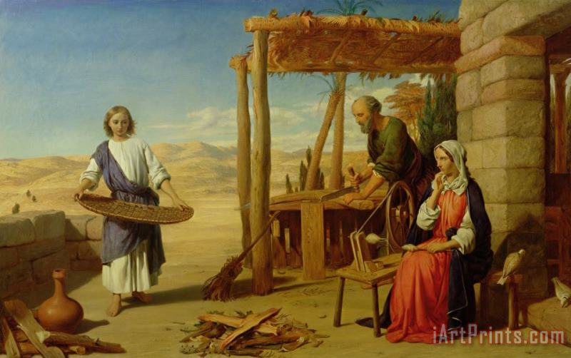 Our Saviour Subject to his Parents at Nazareth painting - John Rogers Herbert Our Saviour Subject to his Parents at Nazareth Art Print