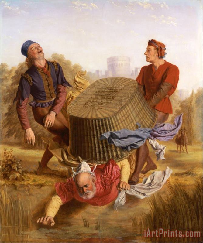 John S. Clifton Buck Washing on Datchet Mead From 'the Merry Wives of Windsor,' Iii, V Art Print
