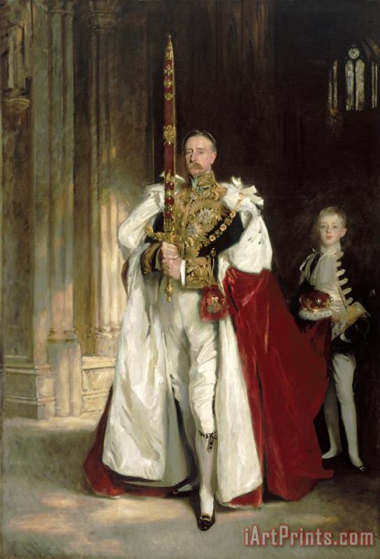 Charles Stewart, Sixth Marquess of Londonderry, Carrying The Great Sword of State at The Coronation painting - John Singer Sargent Charles Stewart, Sixth Marquess of Londonderry, Carrying The Great Sword of State at The Coronation Art Print