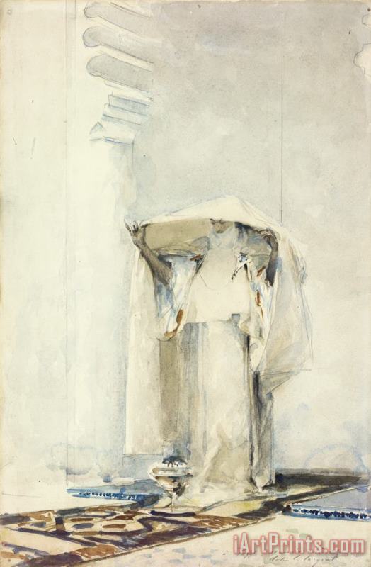 Incensing The Veil painting - John Singer Sargent Incensing The Veil Art Print