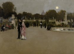 John Singer Sargent Luxembourg Gardens At Twilight painting