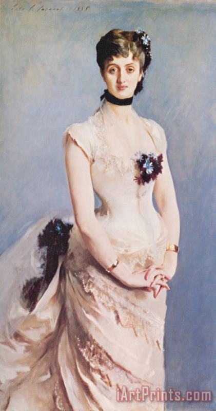 John Singer Sargent Madame Paul Poirson Art Painting