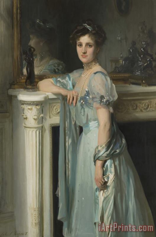 Mrs. Louis E. Raphael (henriette Goldschmidt) painting - John Singer Sargent Mrs. Louis E. Raphael (henriette Goldschmidt) Art Print