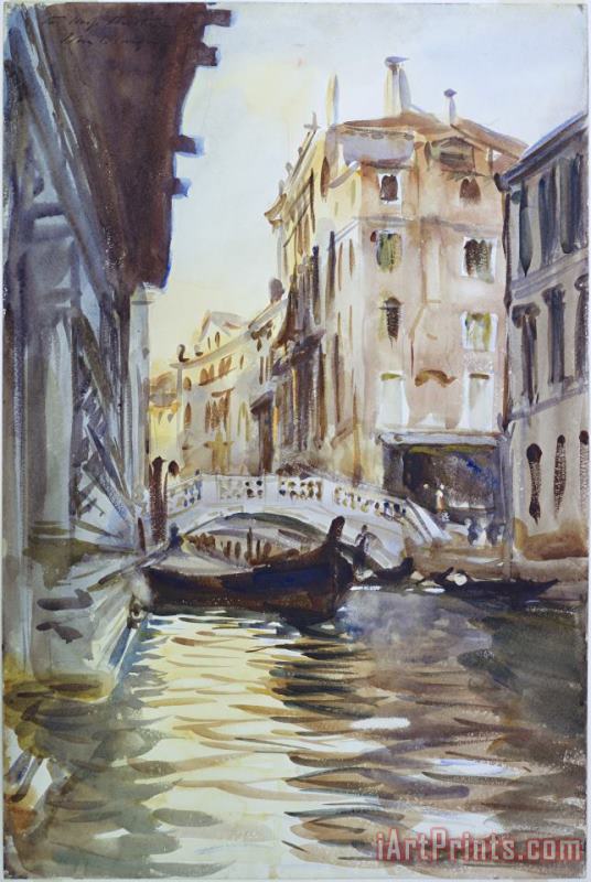 John Singer Sargent Ponte Della Canonica Art Print