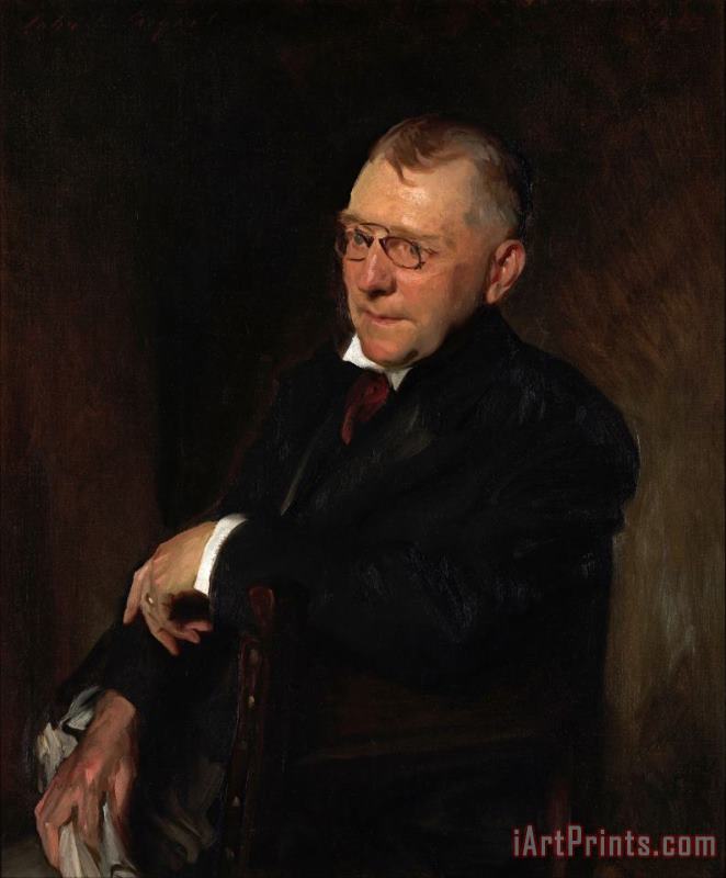 Portrait of James Whitcomb Riley painting - John Singer Sargent Portrait of James Whitcomb Riley Art Print