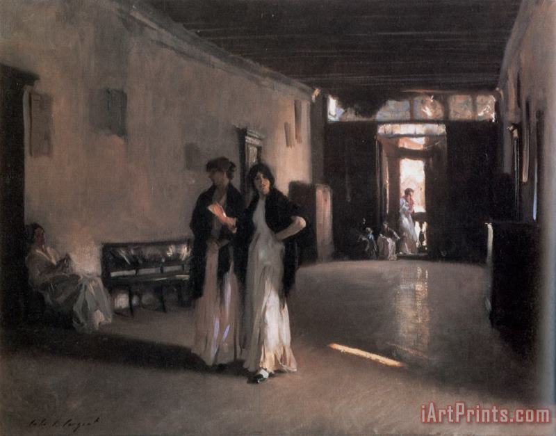 John Singer Sargent Venetian Interior Art Painting
