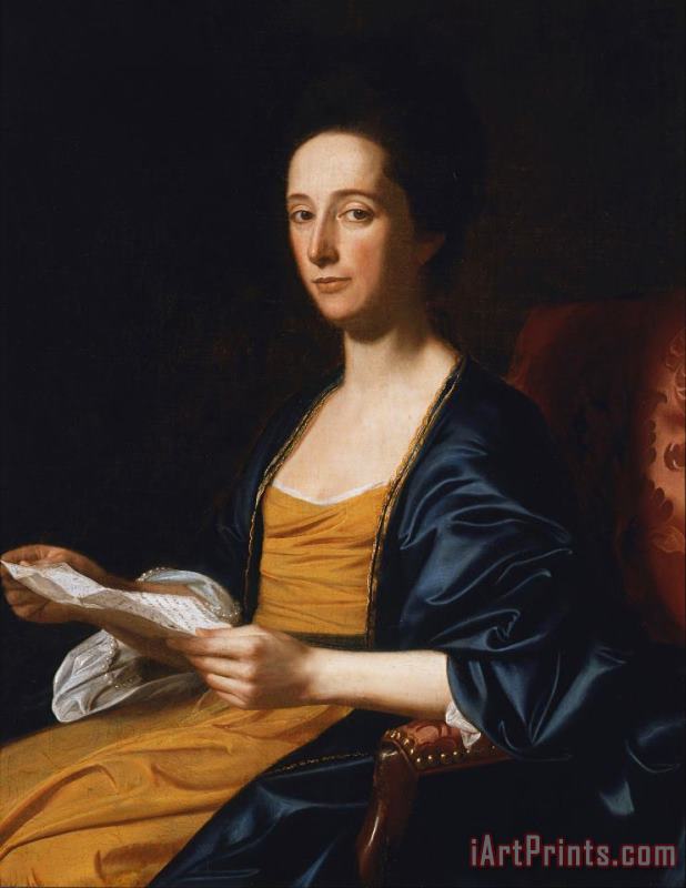 John Singleton Copley Portrait of a Lady Art Painting