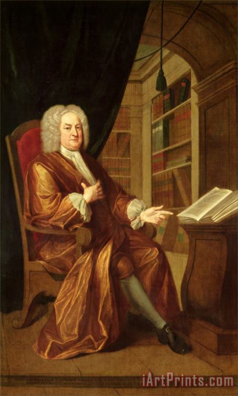 John Smibert Benjamin Moreland, High Master of St. Paul's School Art Painting