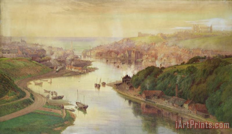 John Sowden Whitby from Larpool Art Painting