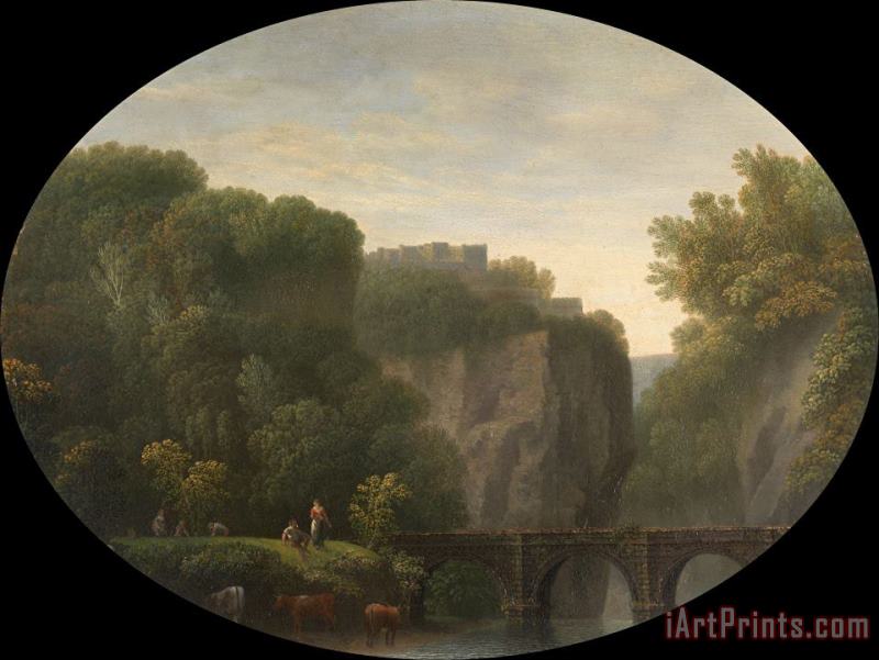 A Bridge Over The River Wye painting - John Taylor of Bath A Bridge Over The River Wye Art Print
