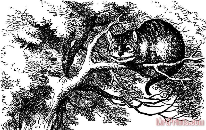 John Tenniel Cheshire Cat Smiling Art Painting