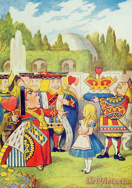 John Tenniel The Queen has come and isnt she angry Art Painting