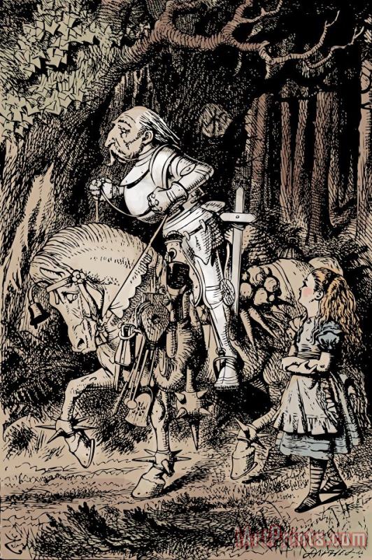 John Tenniel White Knight Alice In Wonderland Art Print