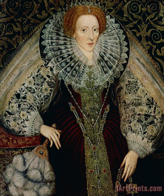 John the Younger Bettes Queen Elizabeth I Art Painting