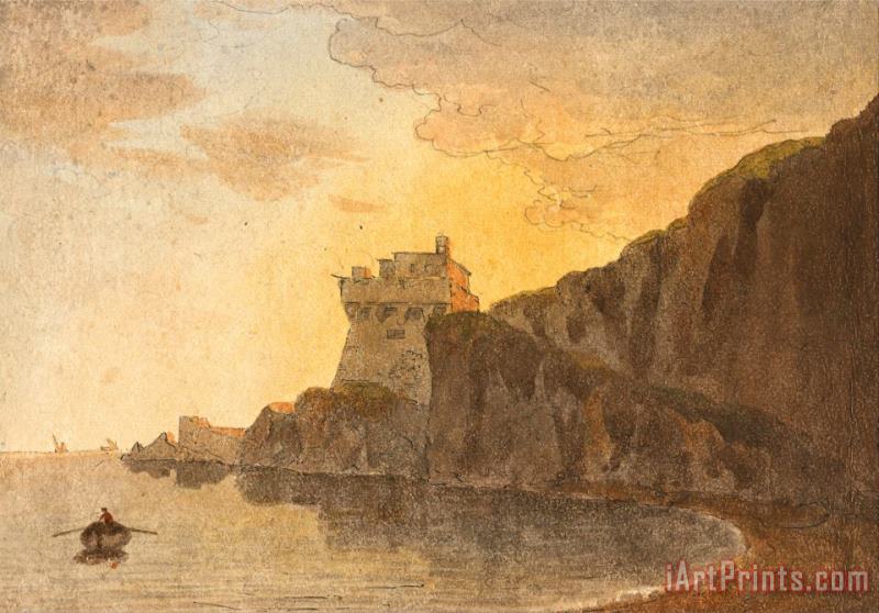 In The Bay of Salerno, Near Vietri painting - John Warwick Smith In The Bay of Salerno, Near Vietri Art Print