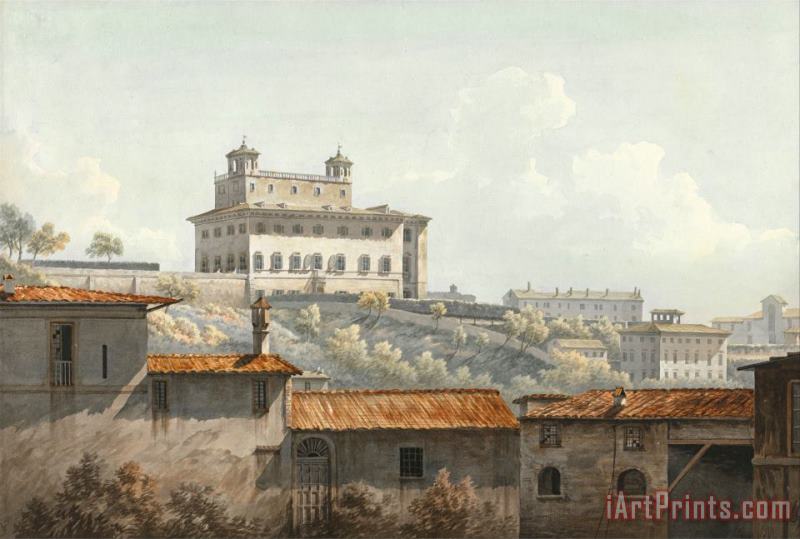 The Villa Medici, Rome painting - John Warwick Smith The Villa Medici, Rome Art Print