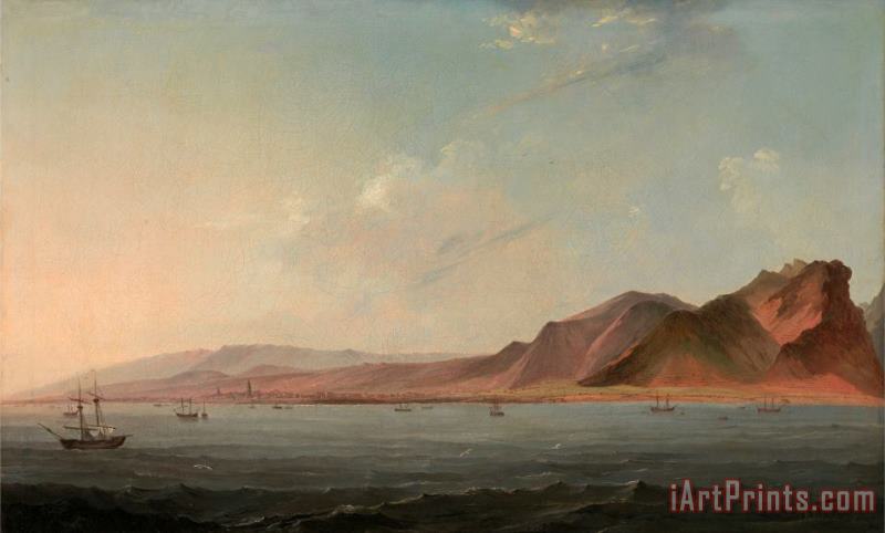 View of Santa Cruz, Tenerife painting - John Webber View of Santa Cruz, Tenerife Art Print