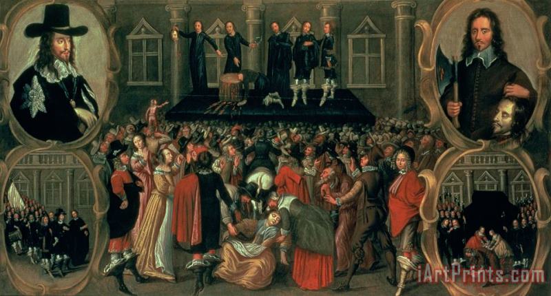 John Weesop An Eyewitness Representation of the Execution of King Charles I Art Print