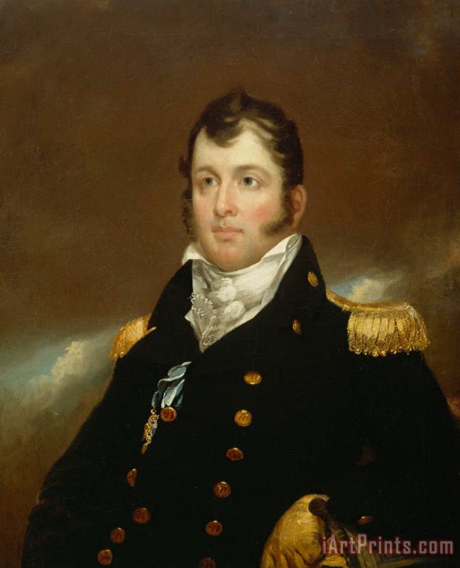 John Wesley Jarvis Commodore Oliver Hazard Perry Art Painting