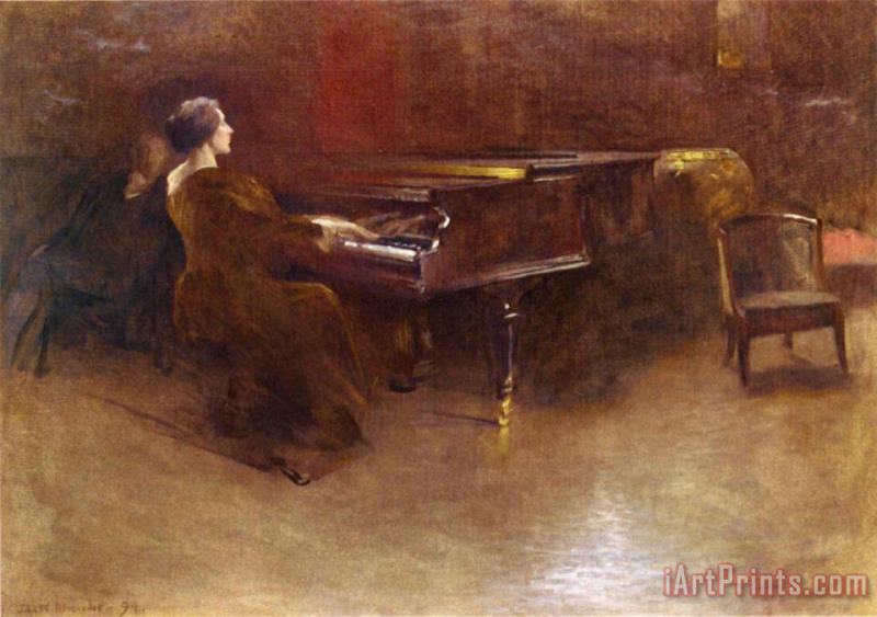 John White Alexander At The Piano Art Painting