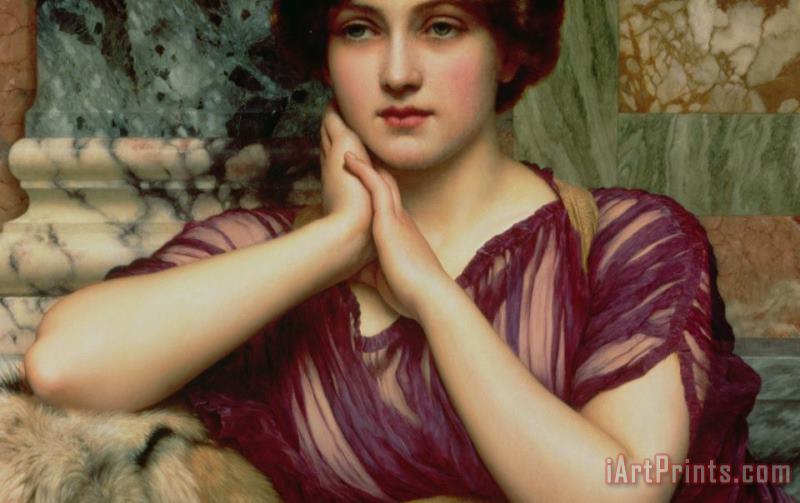 A Classical Beauty painting - John William Godward A Classical Beauty Art Print
