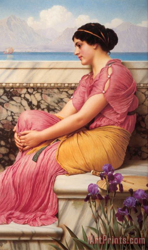 Absence Makes The Heart Grow Fonder painting - John William Godward Absence Makes The Heart Grow Fonder Art Print