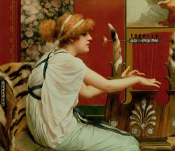 John William Godward Music painting