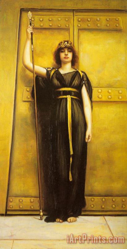 John William Godward The Priestess Art Painting