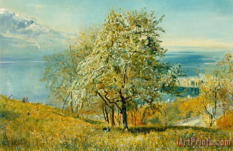 An Alpine Lake painting - John William Inchbold An Alpine Lake Art Print