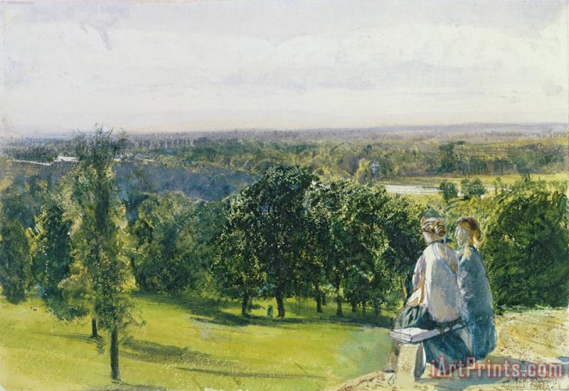 John William Inchbold In Richmond Park Art Painting