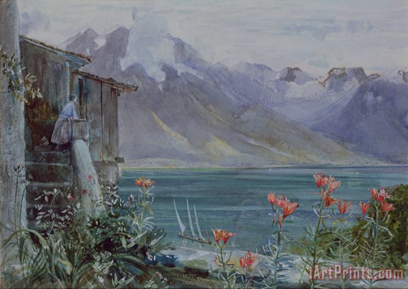 Lake Geneva painting - John William Inchbold Lake Geneva Art Print
