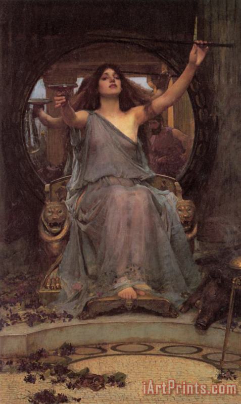 John William Waterhouse Circe Offering The Cup to Ulysses Art Painting