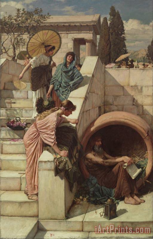 John William Waterhouse Diogenes Art Painting