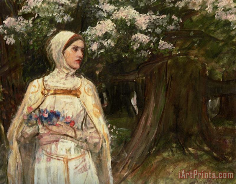 John William Waterhouse Matilda Formerly Called Beatrice Art Painting