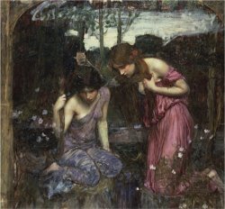 John William Waterhouse Nymphs Finding The Head of Orpheus Framed