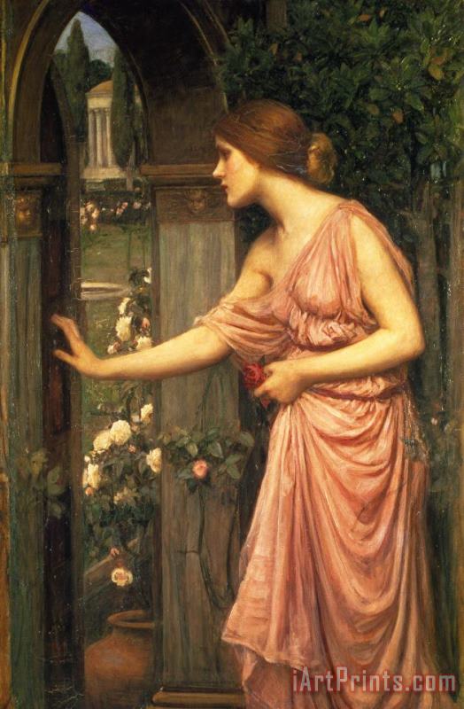 John William Waterhouse Psyche Entering Cupid's Garden Art Painting