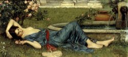 John William Waterhouse Sweet Summer 1912 painting